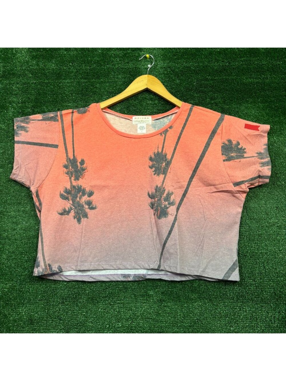 Michelob Ultra x Maluma orange/purple Oversized Crop Top Size Large